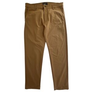 Levis XX Chino Tech Pants Mens 33x30 Brown Stretch Tapered Quick Dry